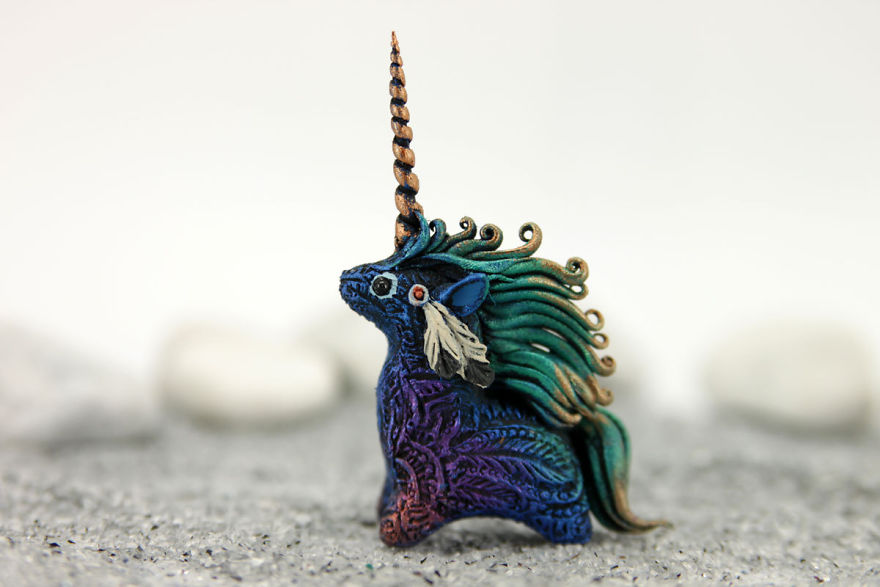 Superb Velvet Clay Sculptures Of imagined mythical Animals By Evgeny Hontor 34