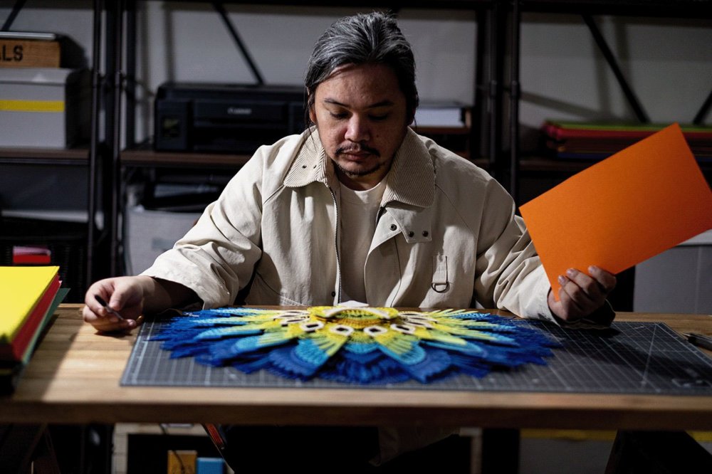 Dinagyang Mask A Stunning Paper Art Series In Tribute To Dualities By Patrick Cabral 3