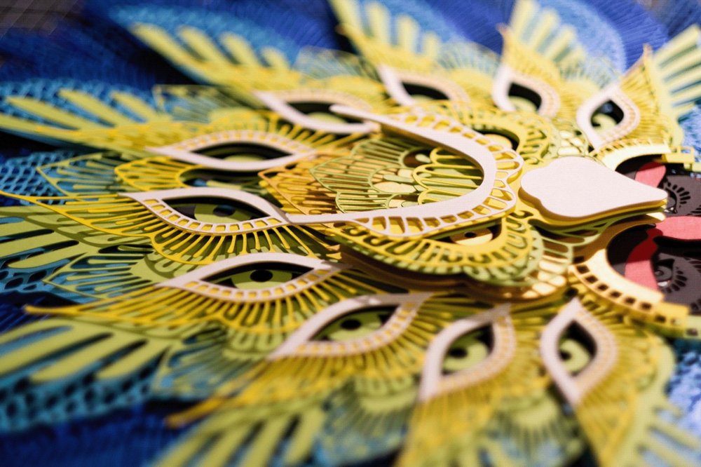 Dinagyang Mask A Stunning Paper Art Series In Tribute To Dualities By Patrick Cabral 6