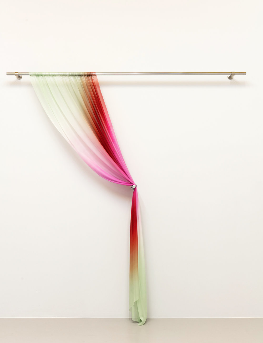 Equilibrum A Superb And Original Installation Of Colored Silk By Justin Morin 7