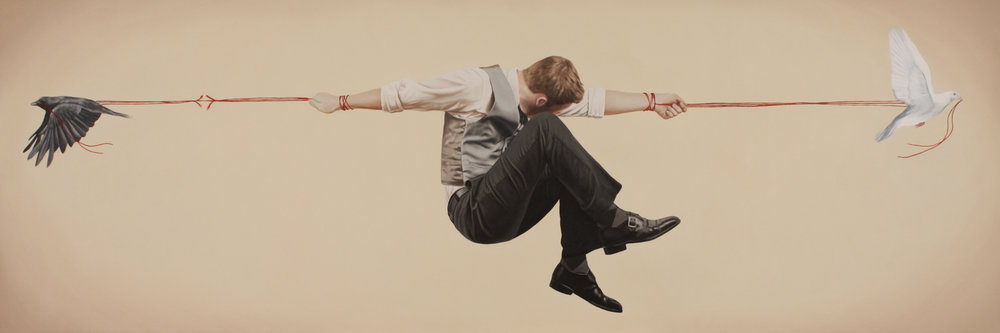 Euphoria And Chaos Thoughtful Surreal Paintings By Alex Hall 6