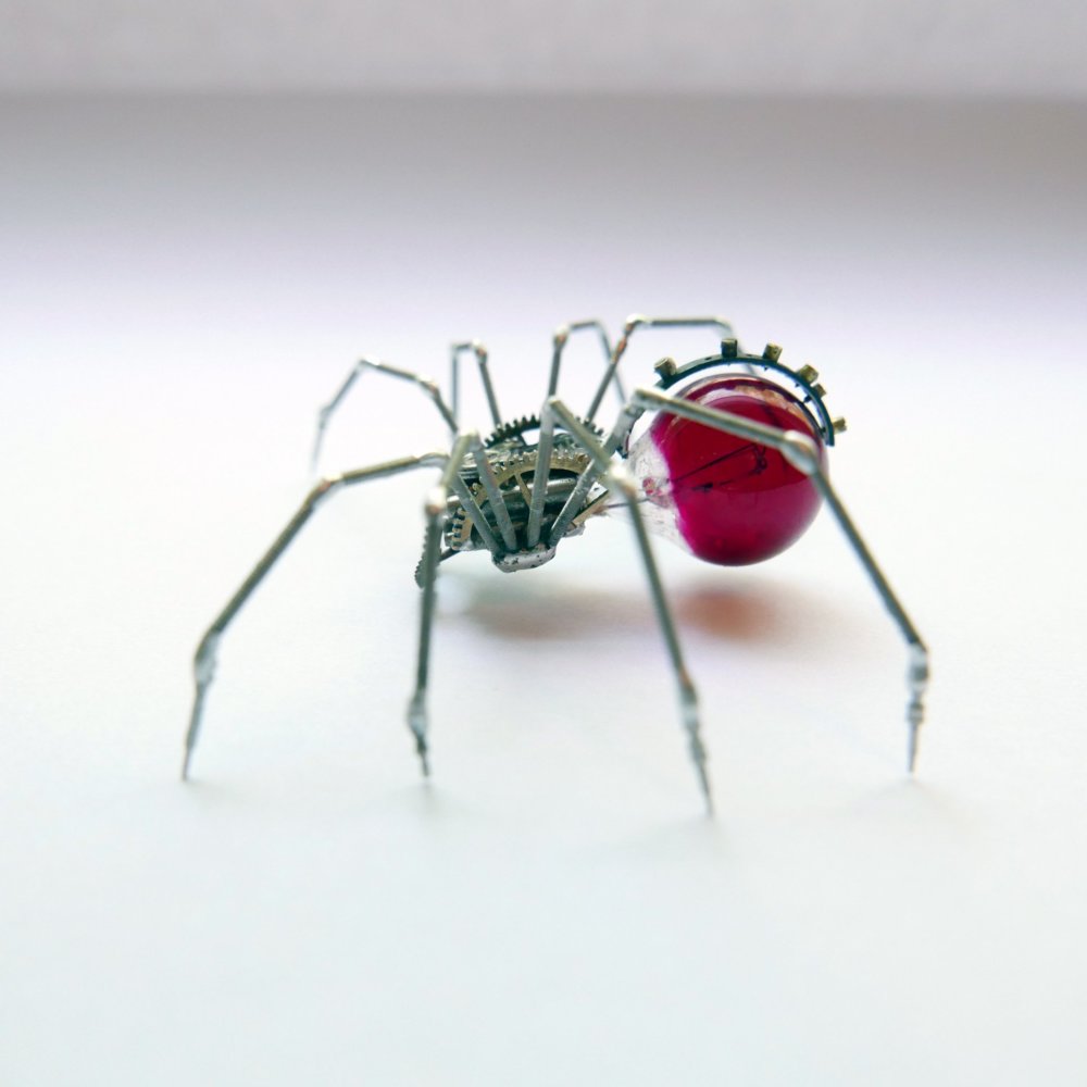 Old Broken Watches Turned Into Intricate Mini Steampunk Sculptures Of Insects By Justin Gershenson Gates 16