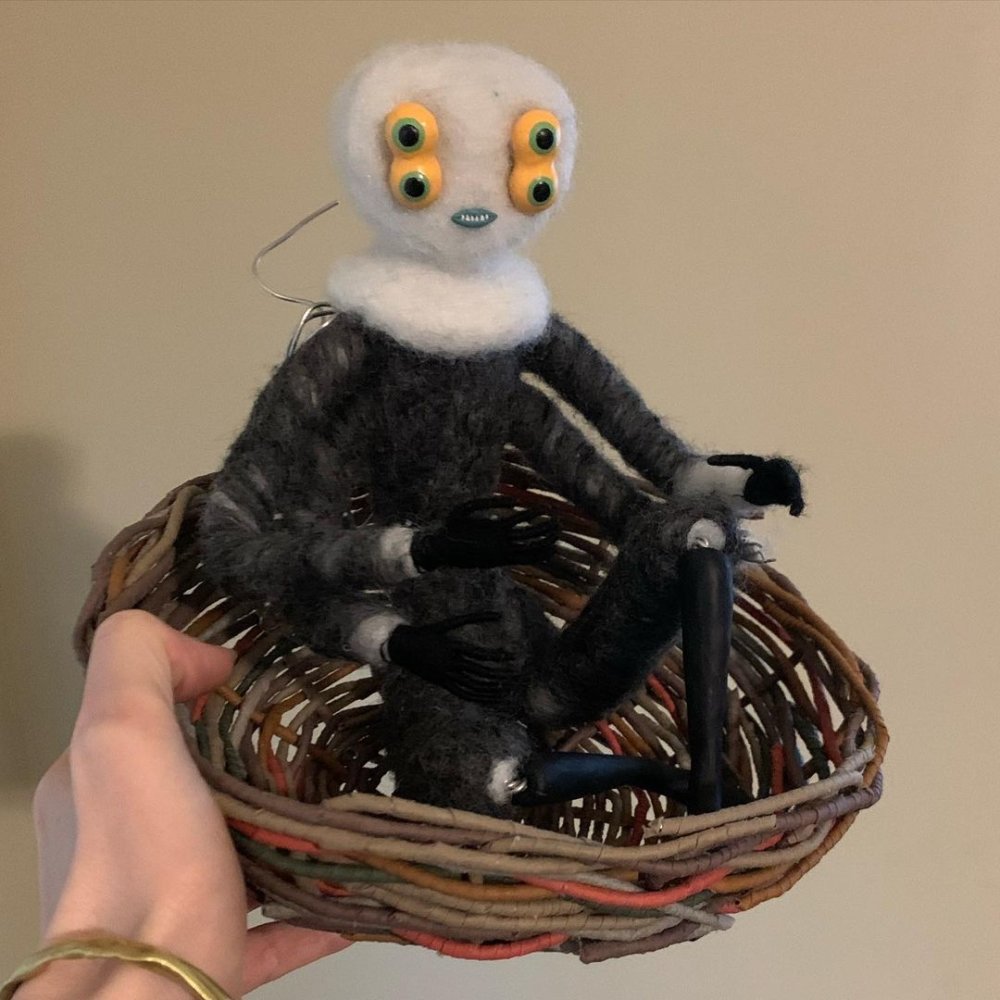 Otherworld Creatures Paper And Textile Sculptures By Cat Johnston 3