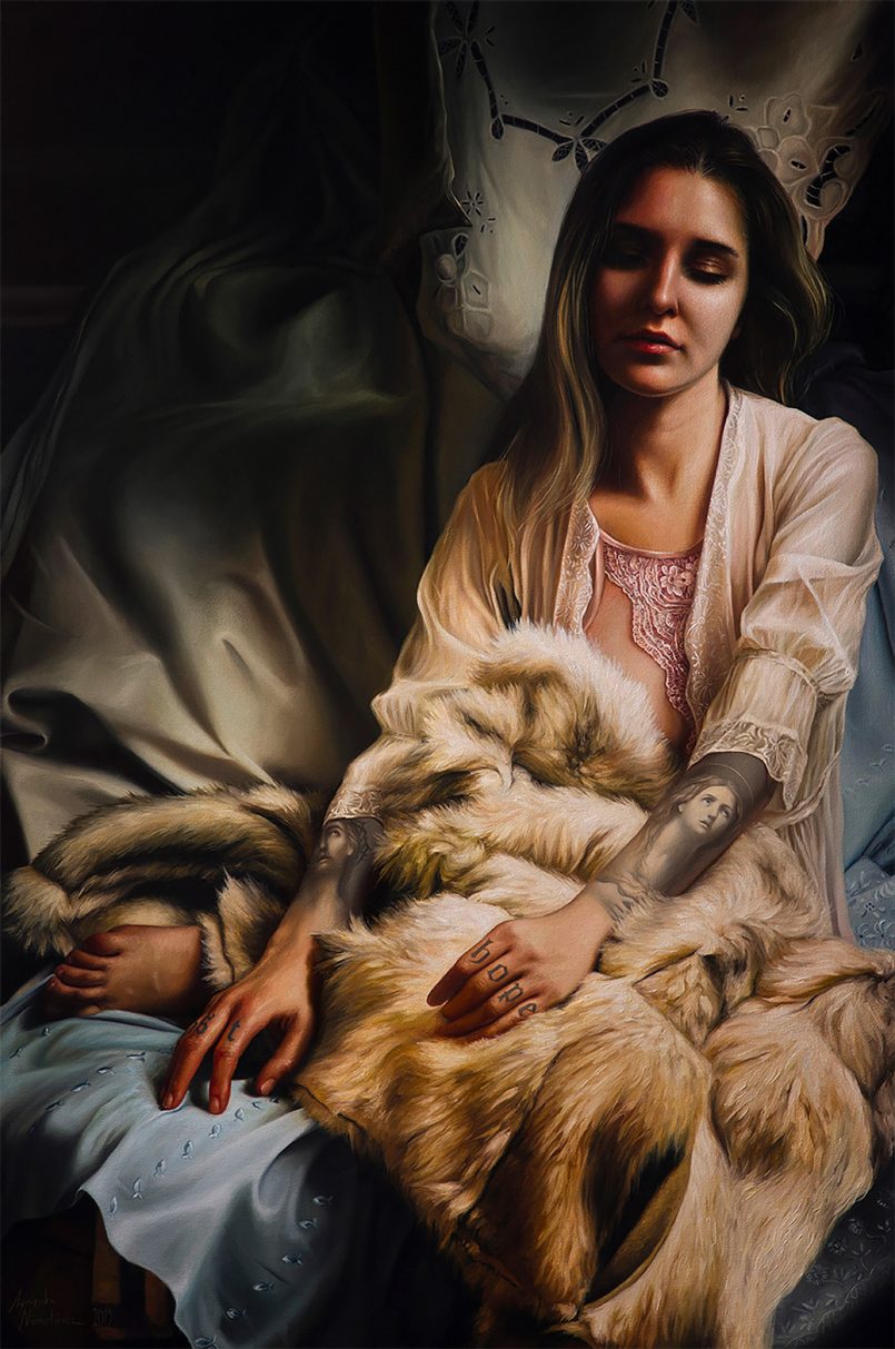 Skin As Canvas Marvelous Hyper Realist Paintings By Agnieszka Nienartowicz 7