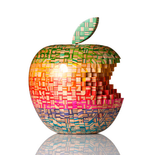 Stunning Colorful Sculptures Made Out Of Old Skateboards By Haroshi 11