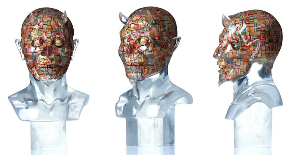 Stunning Colorful Sculptures Made Out Of Old Skateboards By Haroshi 24