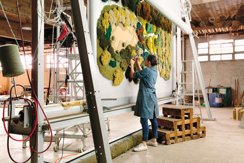 Stunning Rug Artworks That Mimic Pastures And Mossy Textures By Alexandra Kehayoglou 12