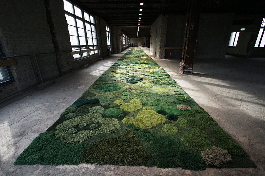 Stunning Rug Artworks That Mimic Pastures And Mossy Textures By Alexandra Kehayoglou 13