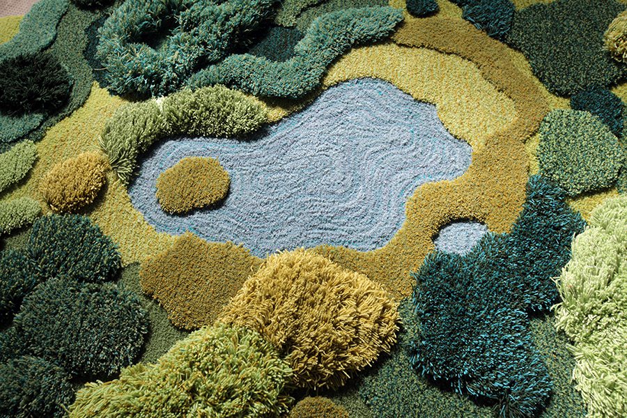 Stunning Rug Artworks That Mimic Pastures And Mossy Textures By Alexandra Kehayoglou 5