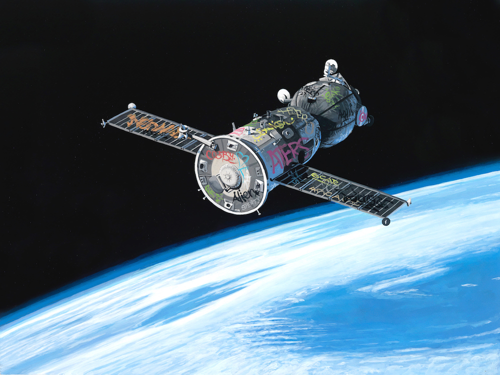 Surreal Human Print Speculative Paintings Of Graffiti Made On Unlikely Places By Josh Keyes 5