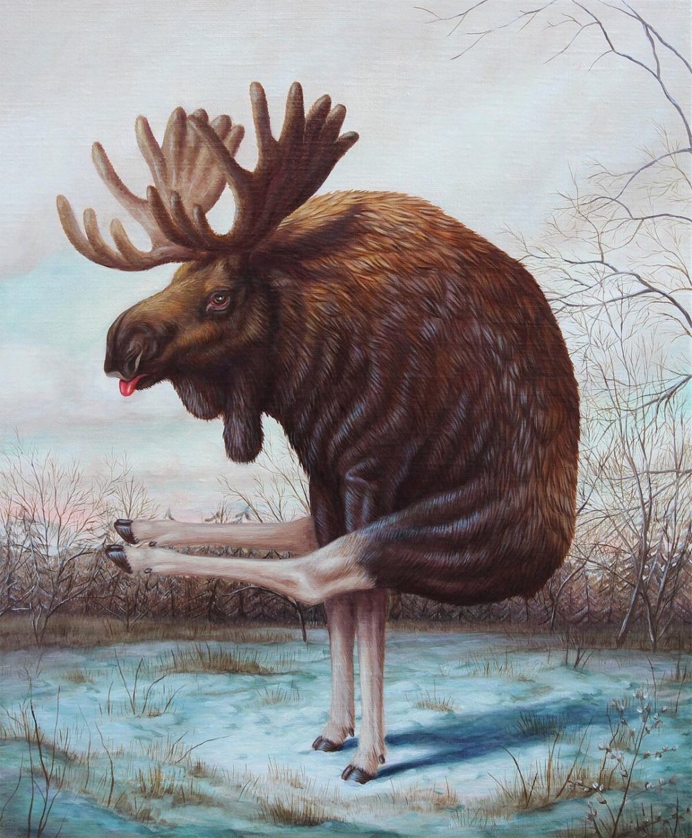 The Absurdly Distorted And Twisted Animal Paintings Of Bruno Pontiroli 7