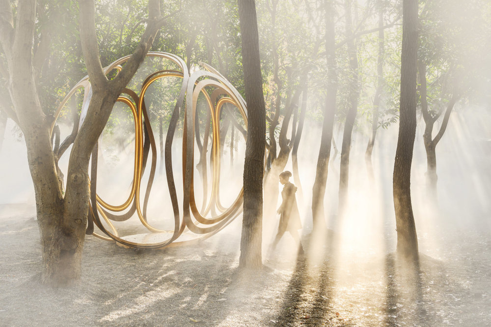 The Search Of The Glow An Amazing Lightweight Wooden Sphere Installation By Ling Li Tseng 14