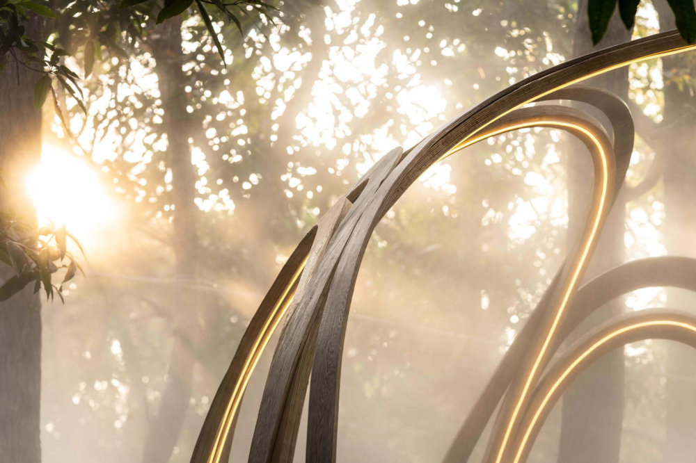 The Search Of The Glow An Amazing Lightweight Wooden Sphere Installation By Ling Li Tseng 6