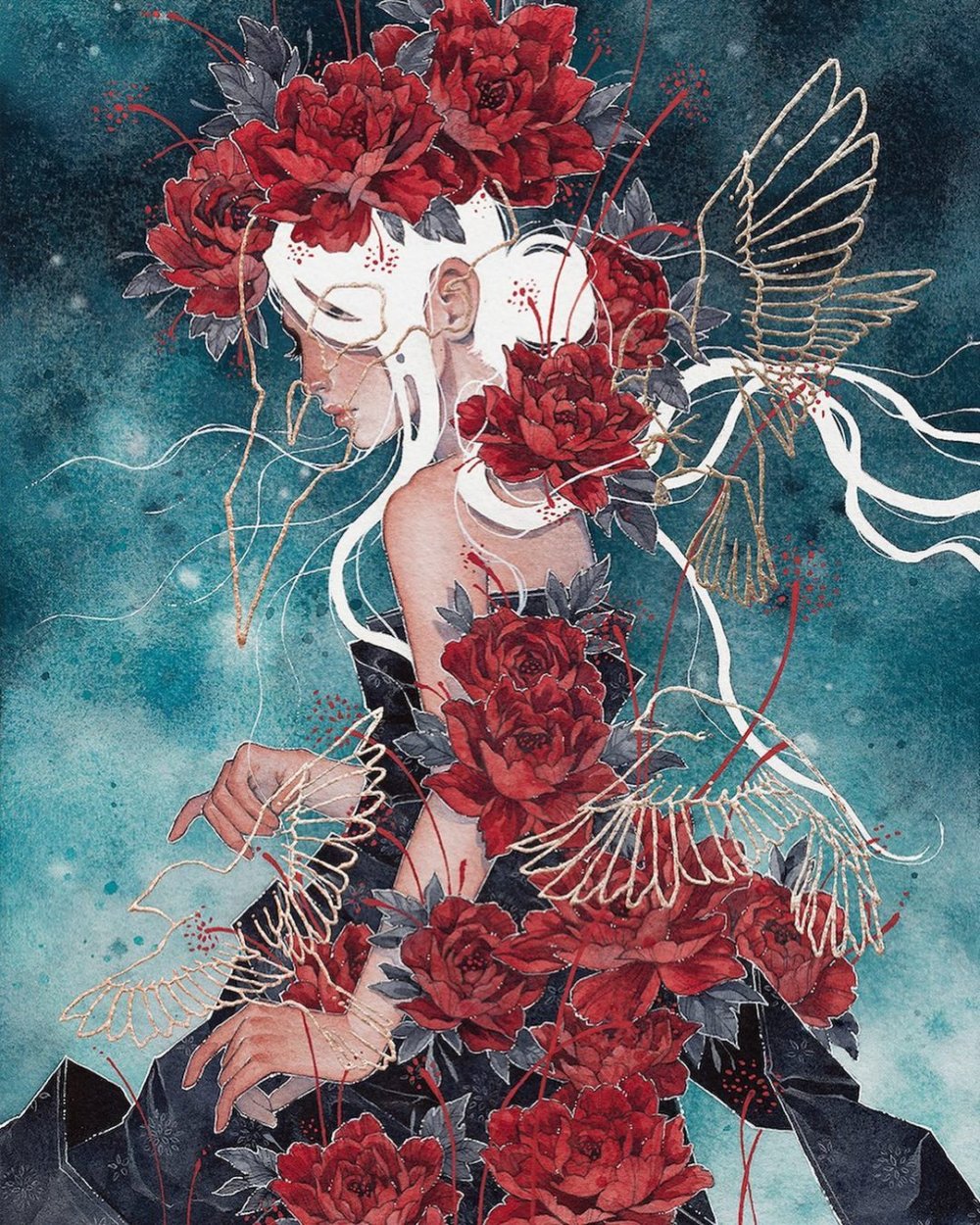 Whimsical And Ethereal Watercolors Of Women In Deep Moments Of Intimacy By Hieu Nguyen 1