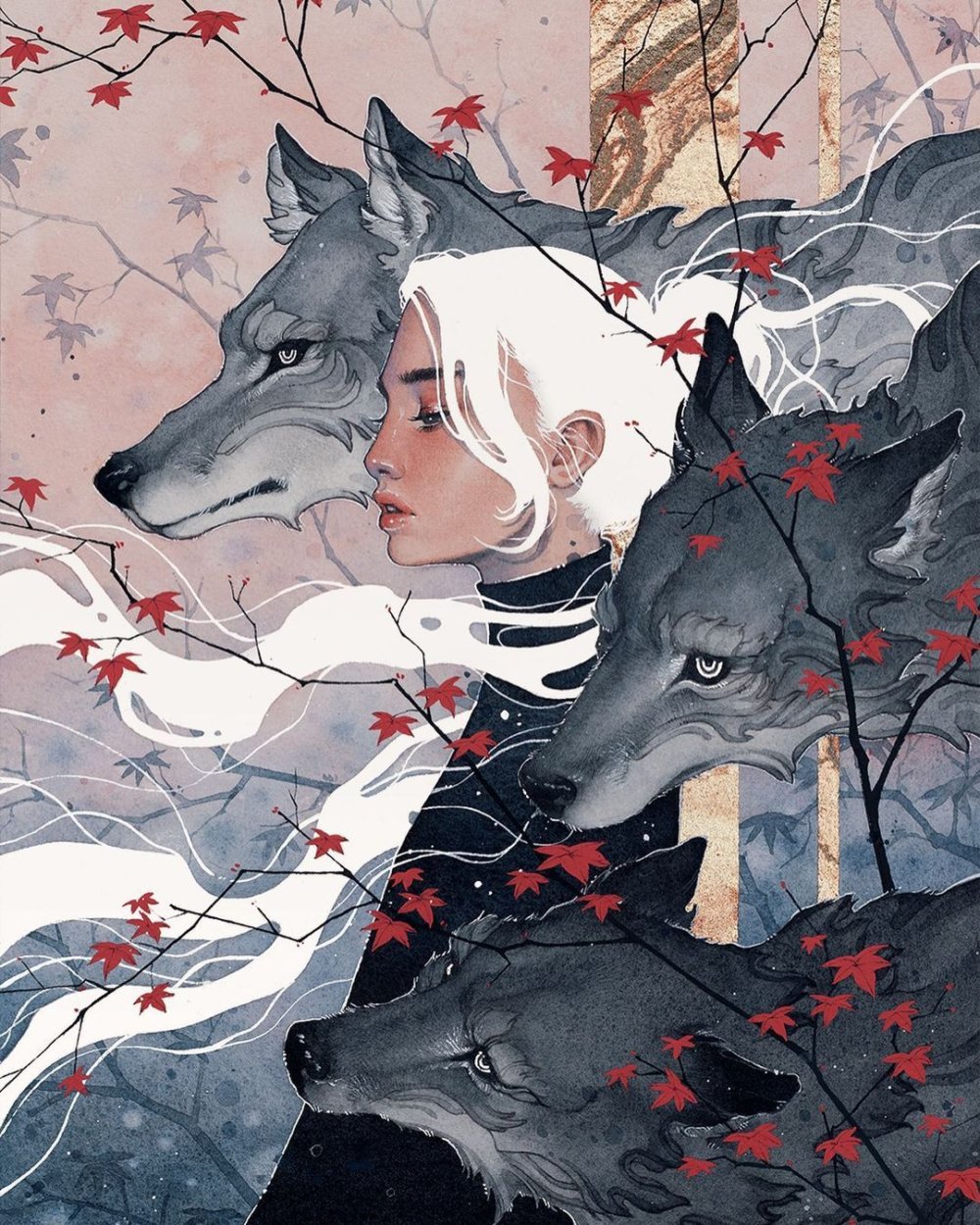 Whimsical And Ethereal Watercolors Of Women In Deep Moments Of Intimacy By Hieu Nguyen 10