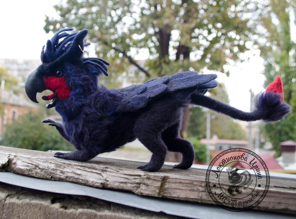 Beautiful Needle Felted Griffins By Irina Loktionova Nyrkunyak 4