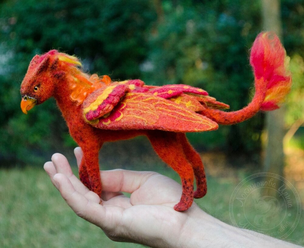 Beautiful Needle Felted Griffins By Irina Loktionova Nyrkunyak 6
