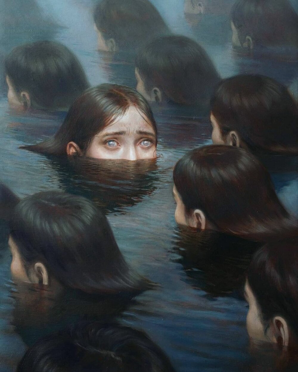 Deepest Feelings Mesmerizing Surrealist Oil And Graphite Portraits By Miles Johnston 7