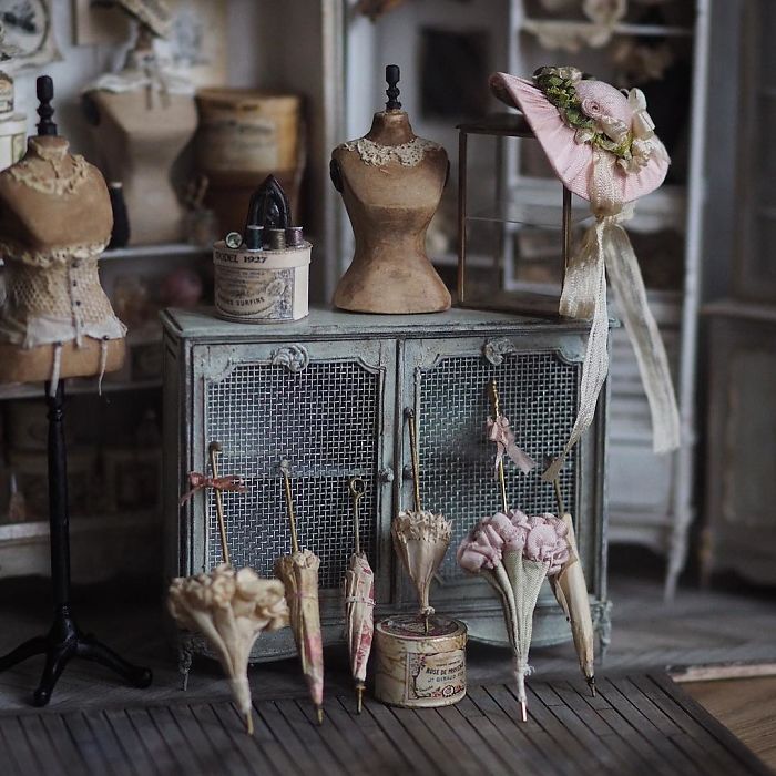 Enchanting Miniature Antique Dollhouse Furniture By Kiyomi 13