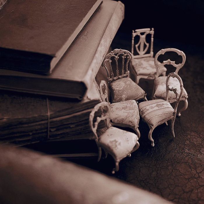 Enchanting Miniature Antique Dollhouse Furniture By Kiyomi 15