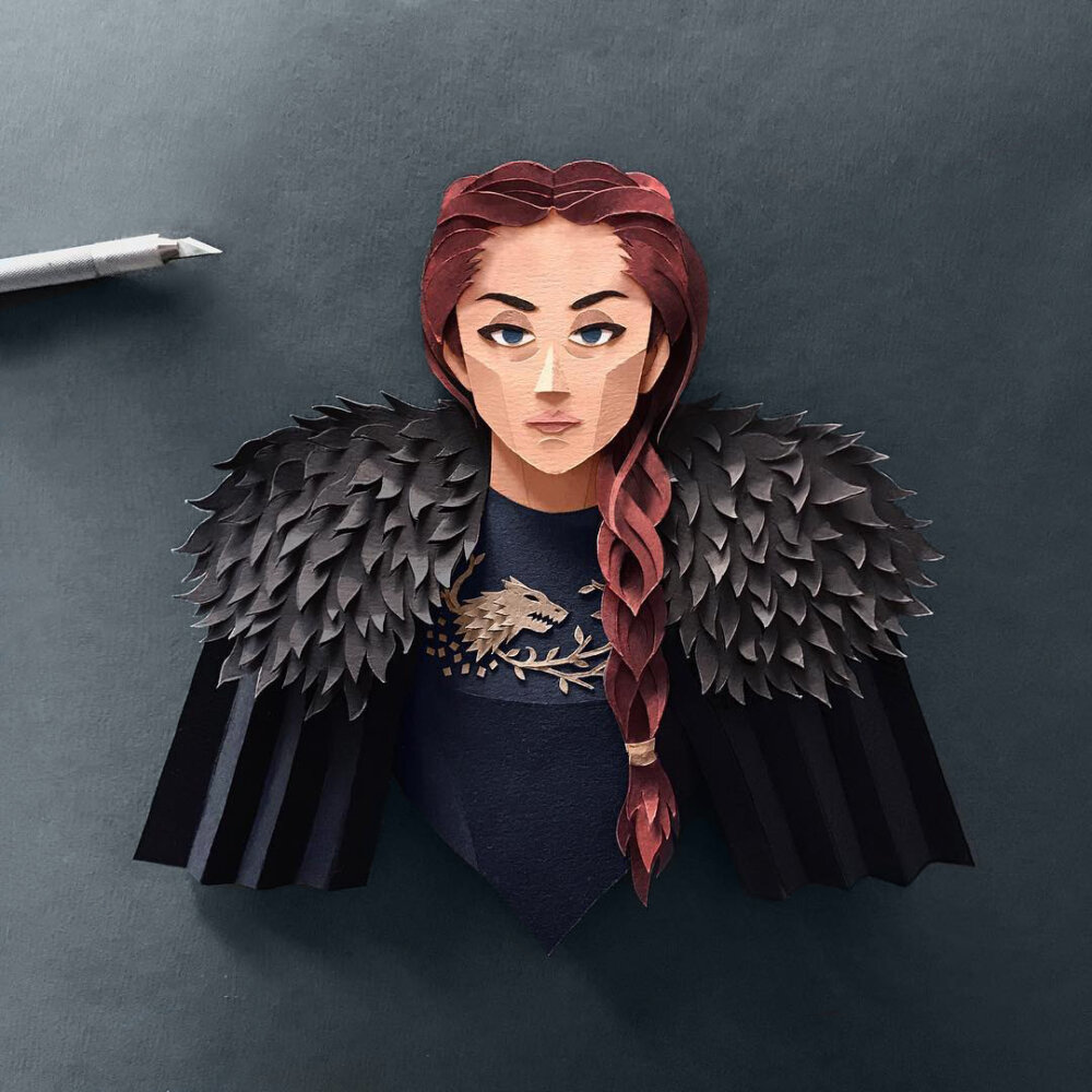 Meticulous Paper Cutting Illustrations Of Pop Culture Icons By Robbin Gregorio 5