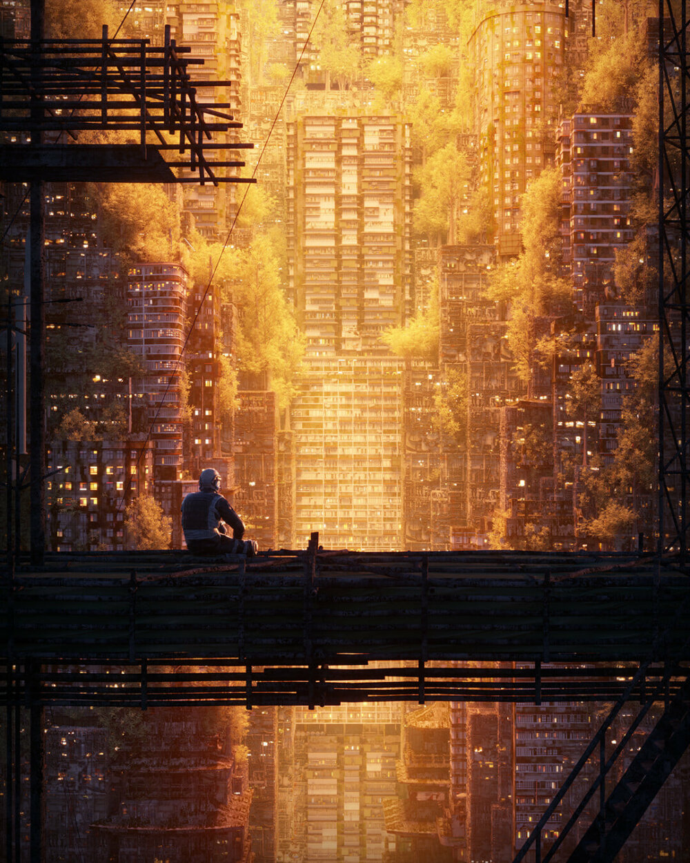 Overpopulated The Dystopian Cities And Futuristic Landscapes Of Annibale Siconolfi 6