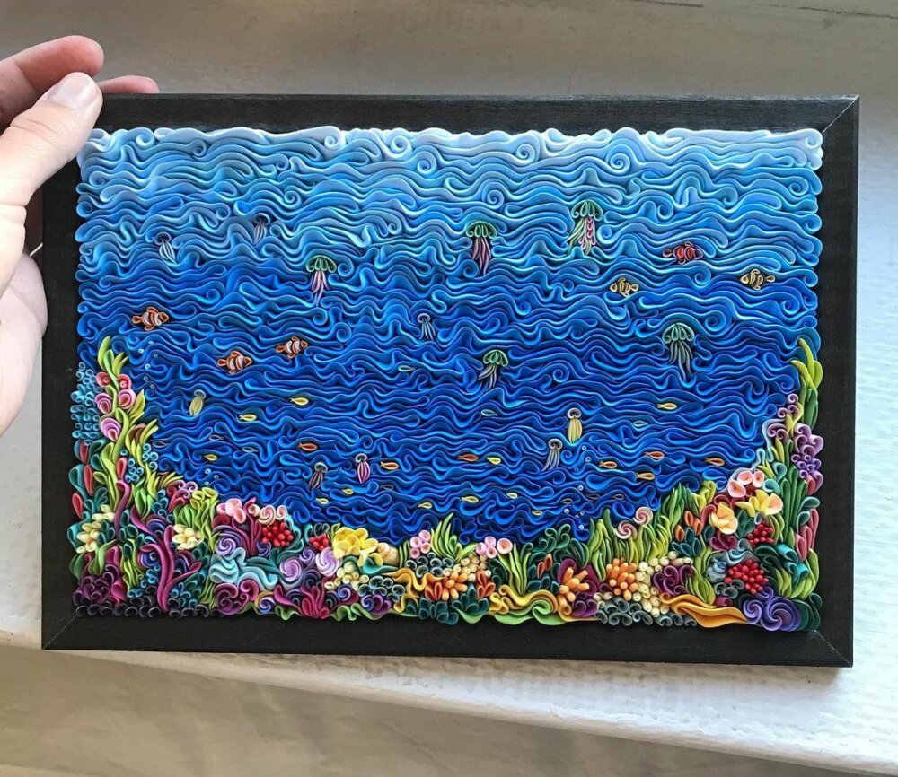 Petals Impressionism Stunning Air Dry Polymer Clay Panels Of Floral Landscapes By Alisa Laryushkina 13
