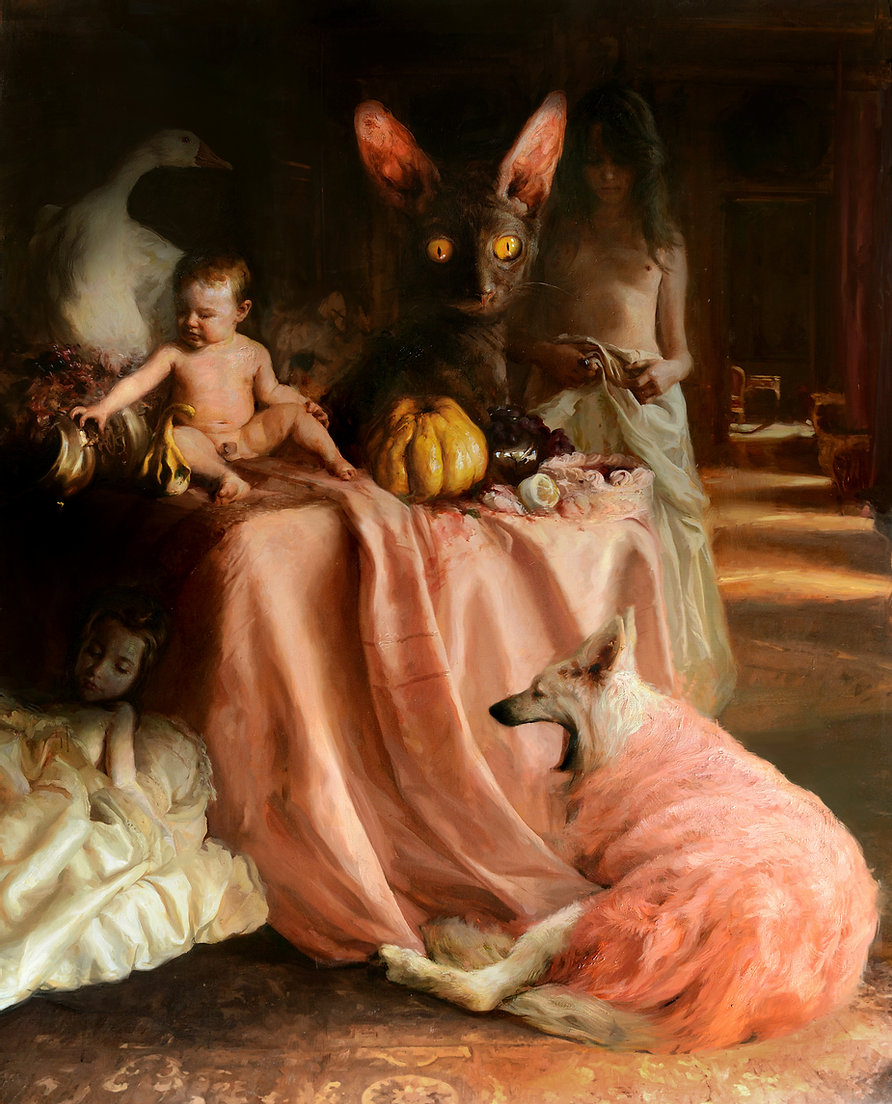 Somber And Surrealistic Baroque Like Paintings By Guillermo Lorca Garcia Huidobro 11