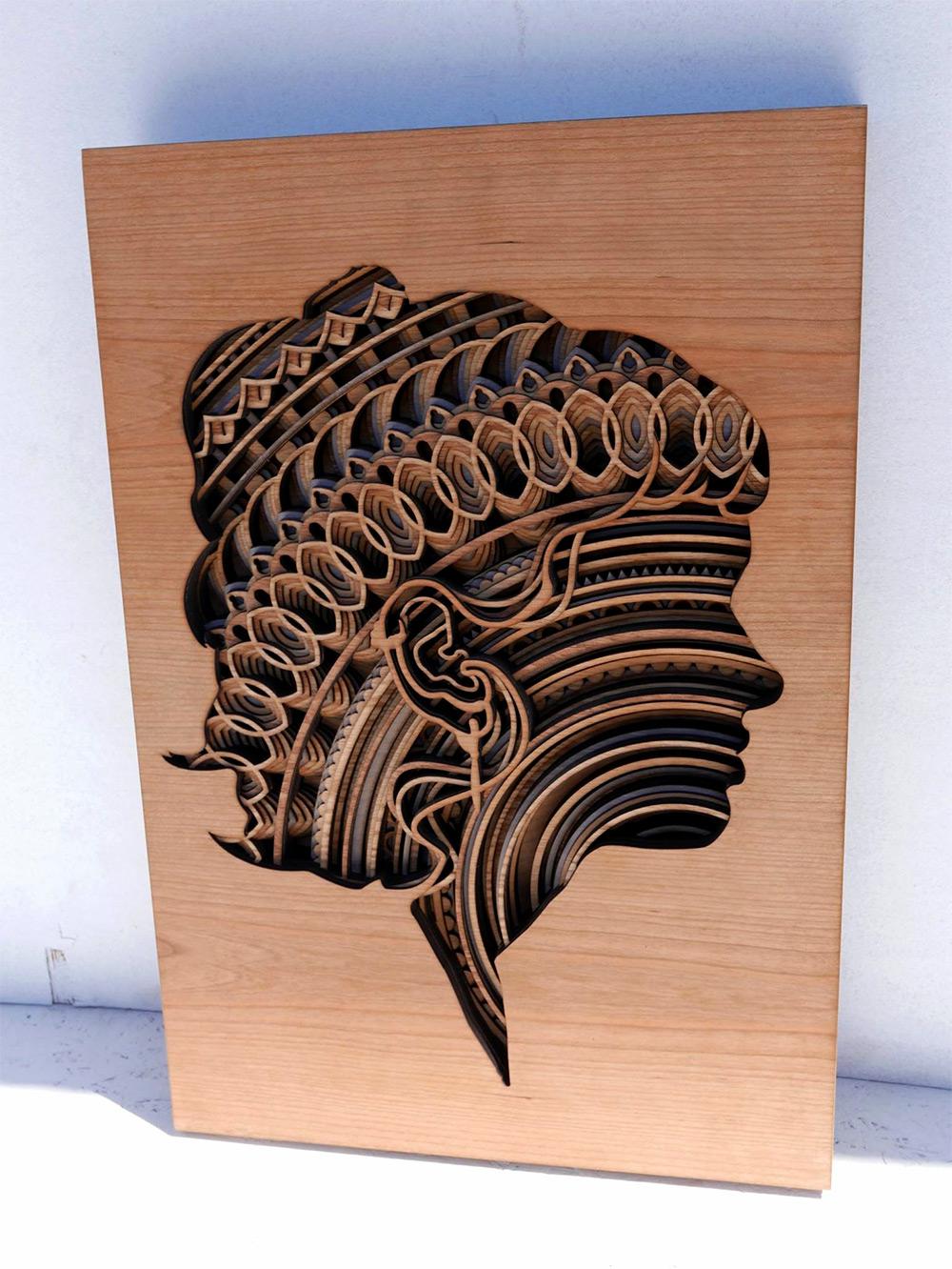 Stunning Laser Cut Wood Relief Sculptures By Gabriel Schama 10