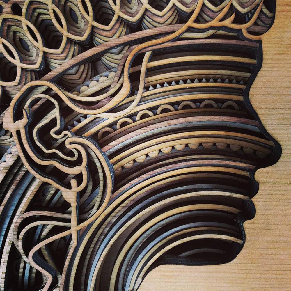 Stunning Laser Cut Wood Relief Sculptures By Gabriel Schama 11