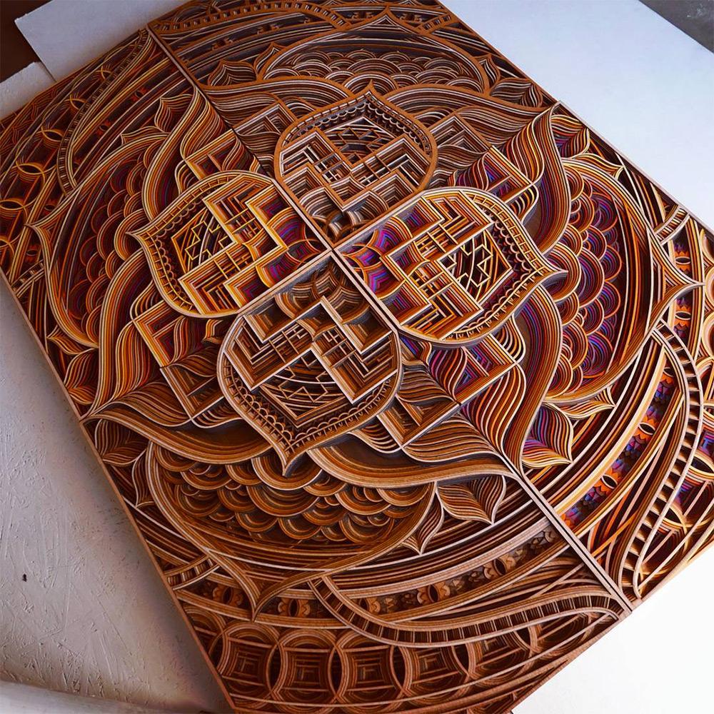 Stunning Laser Cut Wood Relief Sculptures By Gabriel Schama 15