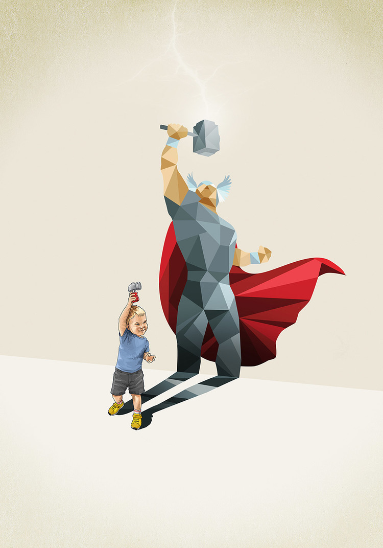 Super Shadows Illustrations That Explore The Power Of Childrens Imagination By Jason Ratliff 6
