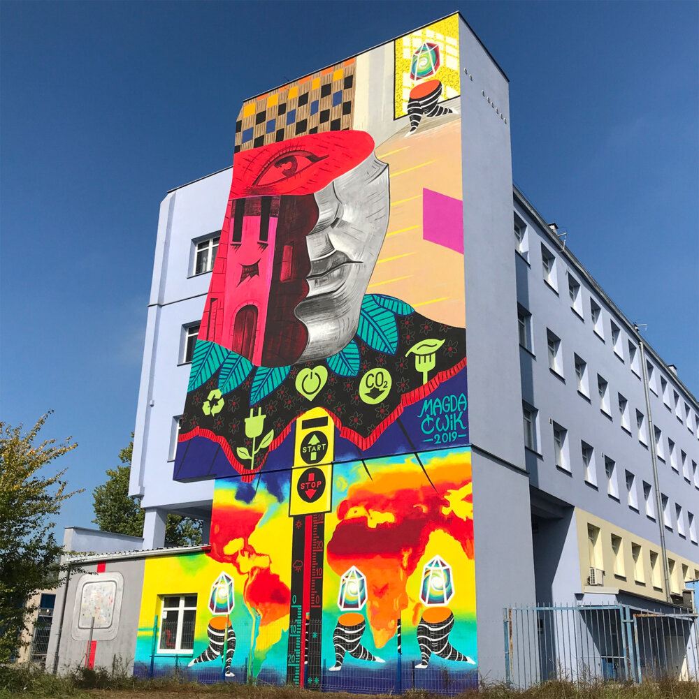 The Surreal And Psychedelic Street Art Of Magda Cwik 2