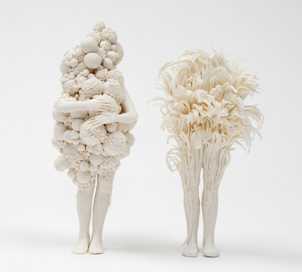 The Surreal Sculptures Of Figures Fused With Organic Forms By Claudia Fontes 10
