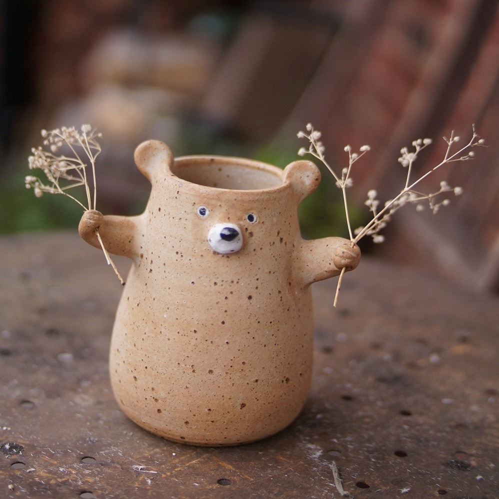 Cute Handmade Ceramics In The Shape Of Bears By Chi 10