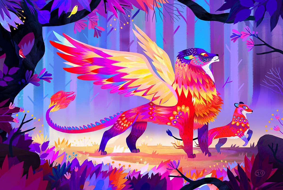 Exuberant Illustrations In Vivid Colors By Juliette Oberndorfer 4