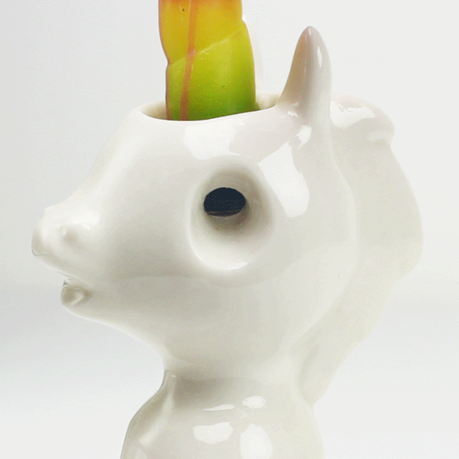 The Creepy And Cute Unicorn Candle That Cries Colorful Waxy Tears When You Light It By Firebox 1