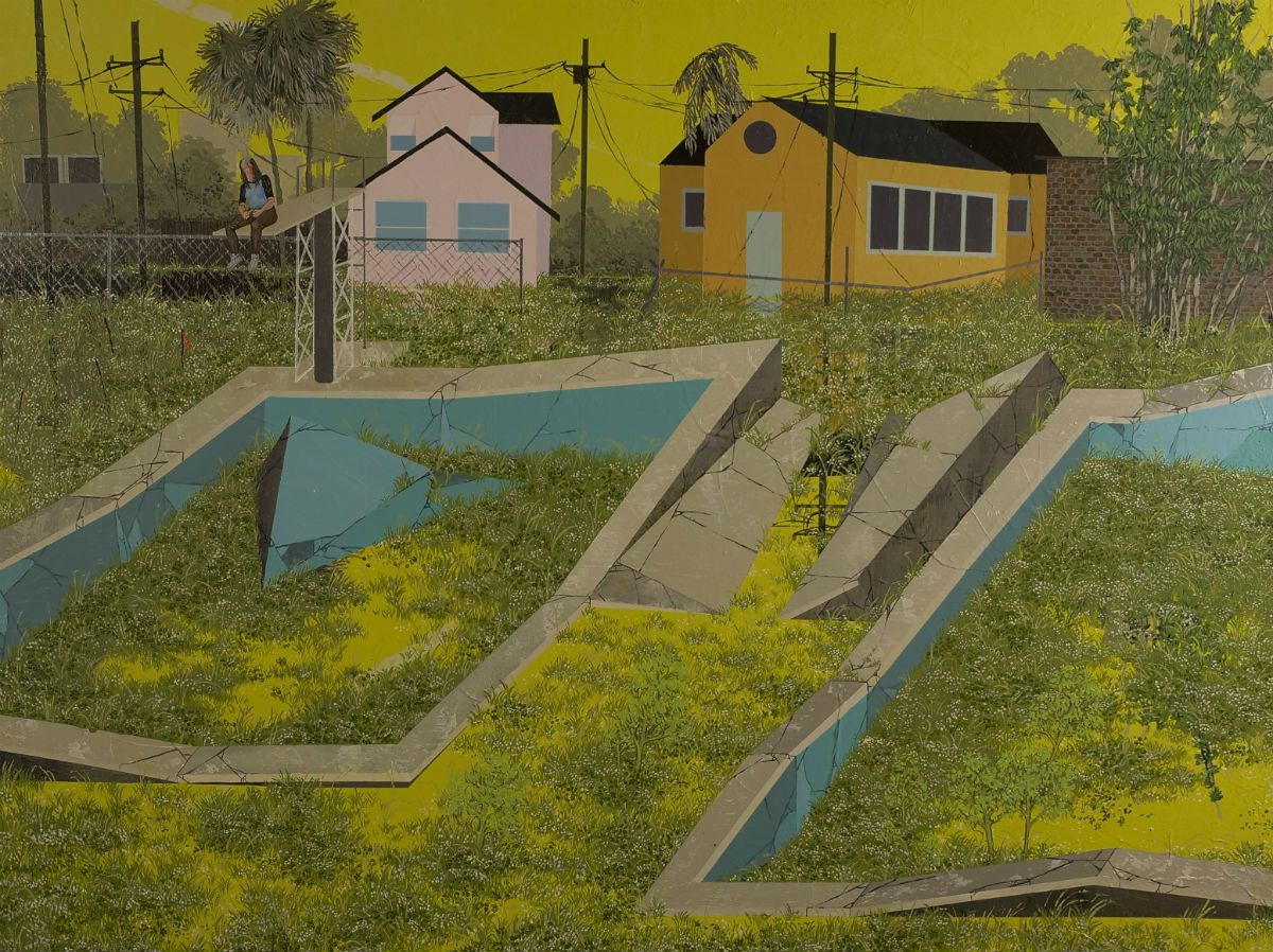 Beautiful Flooding Cityscape Paintings By Thomas Deaton 3