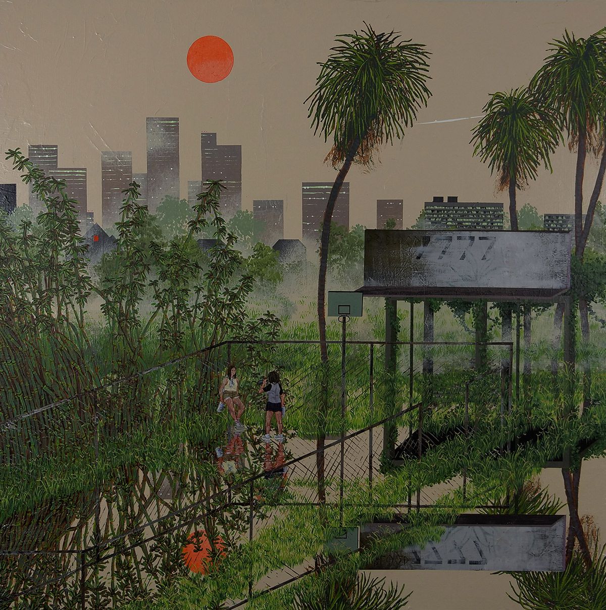 Beautiful Flooding Cityscape Paintings By Thomas Deaton 8