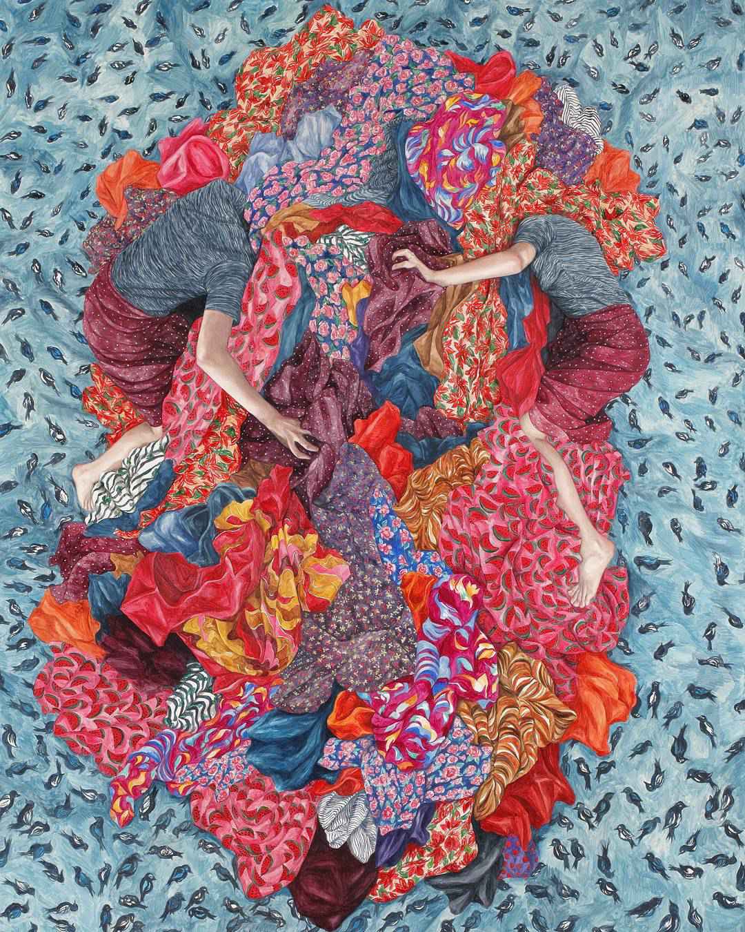 Energetic Paintings Full Of Patterns On Children Adventures By Monica Rohan 12