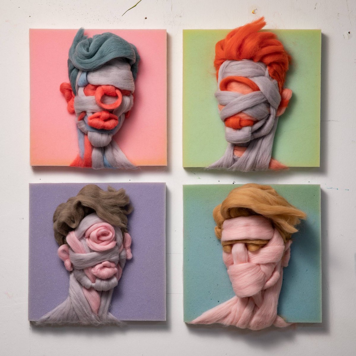 Expressive Sculptural Portraits Made Of Raw Wool By Salman Khoshroo 5