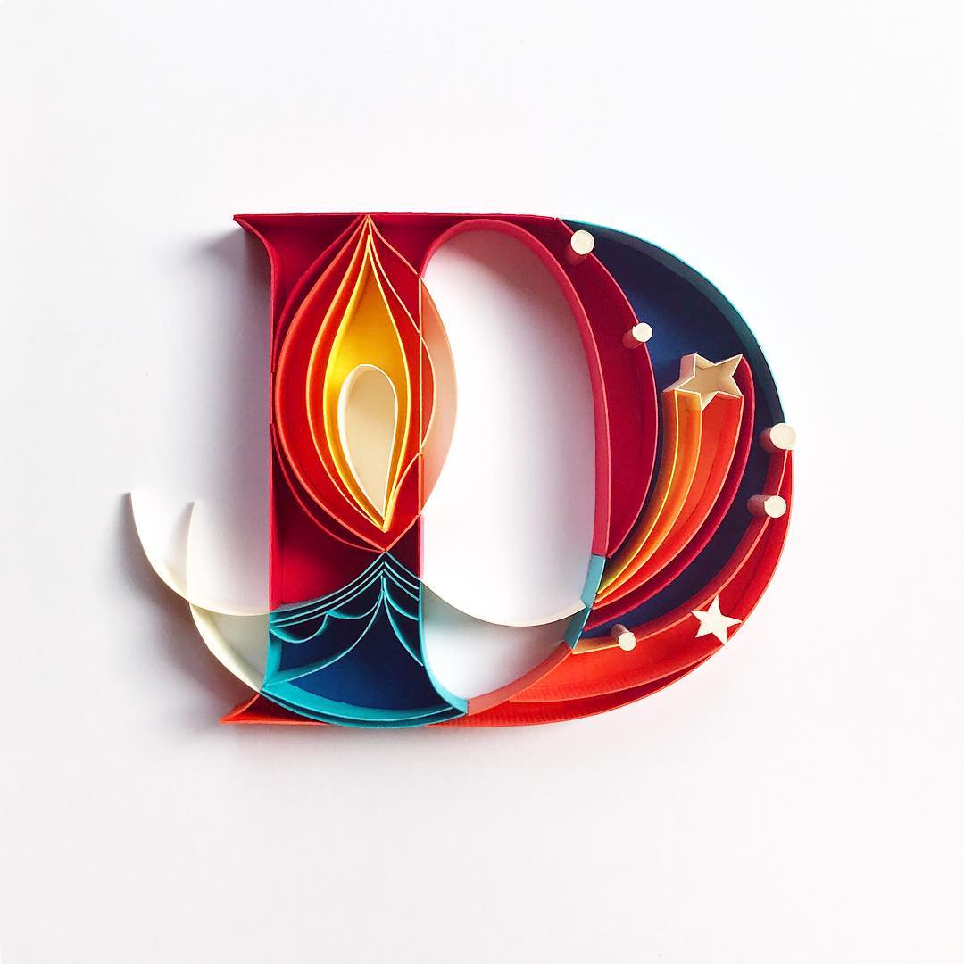 Gorgeous Quilled Typography By Sabeena Karnik 10