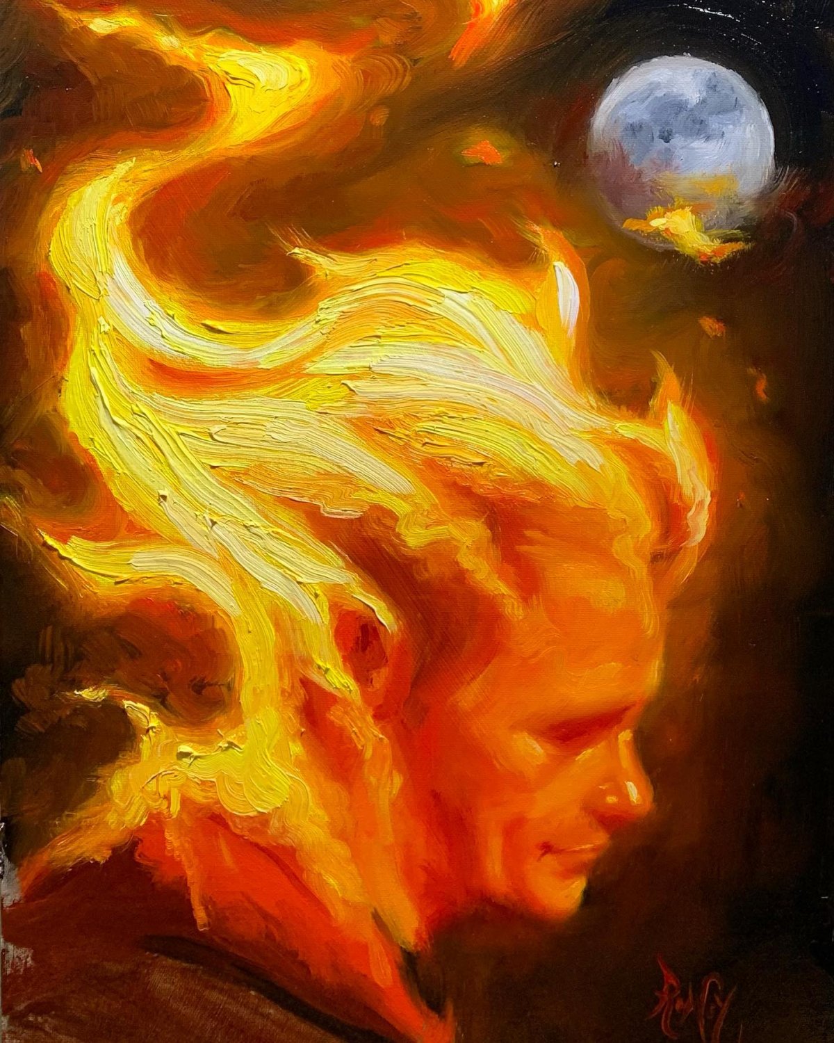 Minds On Fire Reflective Paintings By Rodney Thompson 7