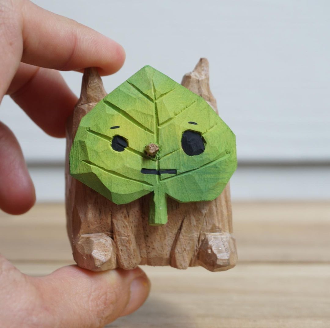 Adorable Cartoon Characters Made From Wood By Parn Aniwat 3