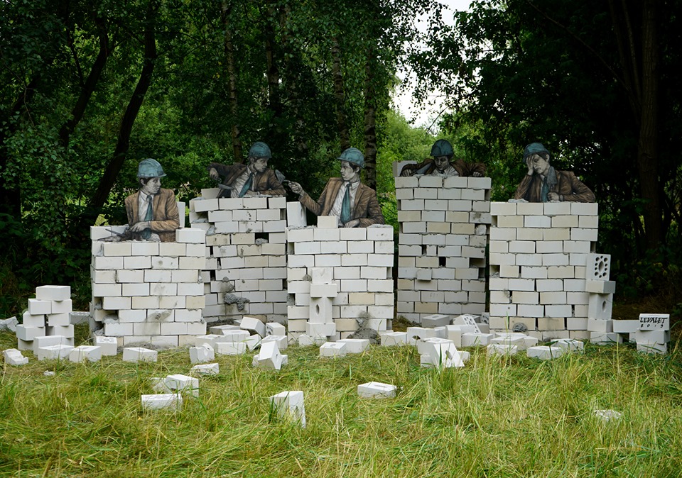 Isolationism A Reflective Installation By Levalet 1