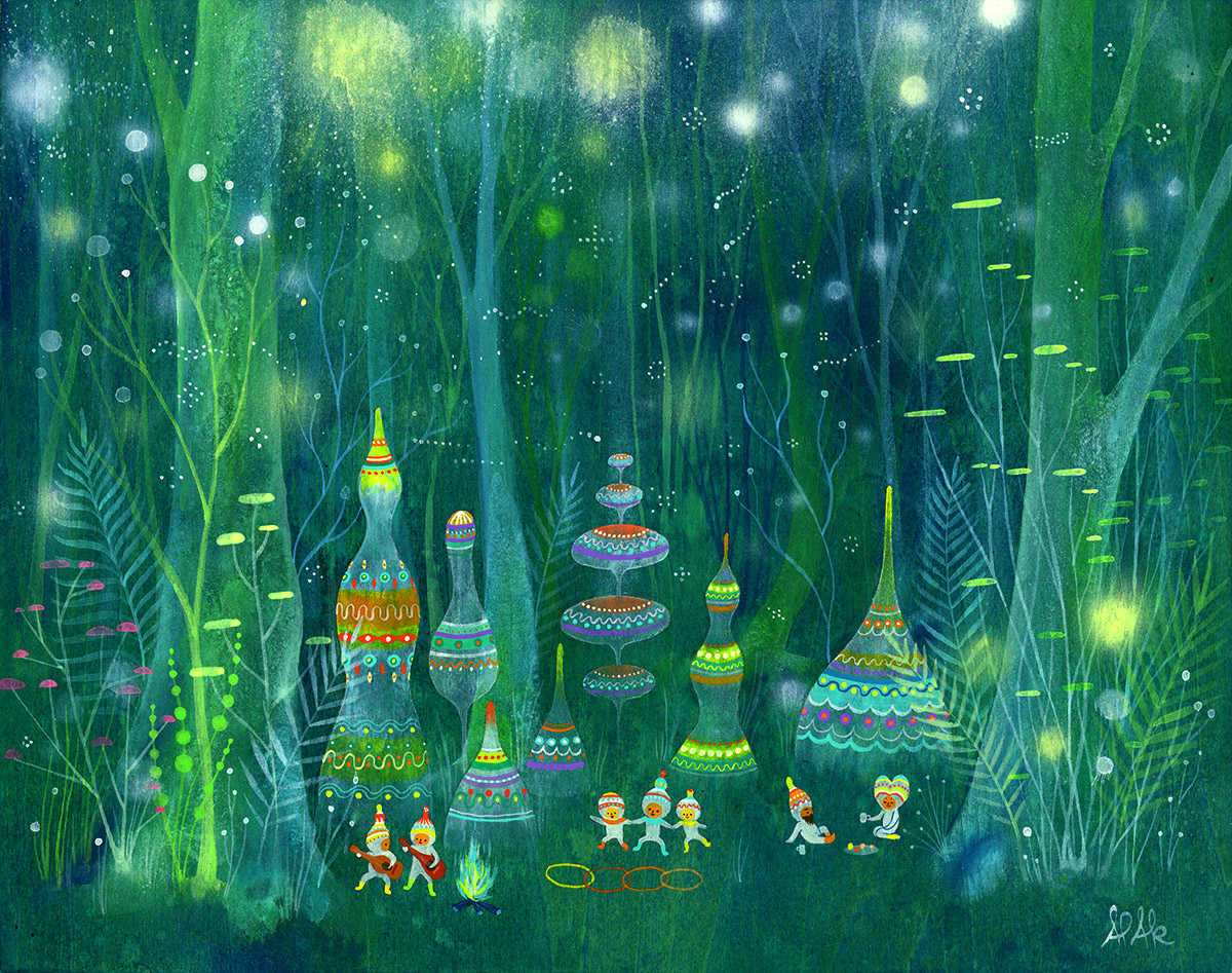 Magical Illustrative Paintings By Apak Studio 2