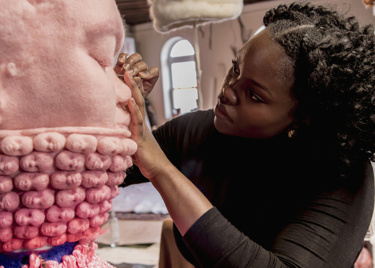 Memories Of Blackness Wonderful Figurative Wool Sculptures By Nastassja Swift 10