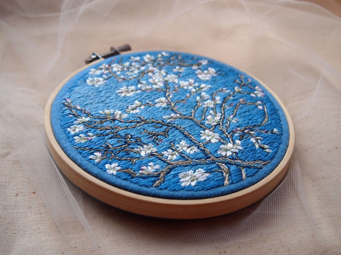 Minutely Embroidered Great Painters Masterpieces By Ira Kutsyna 2