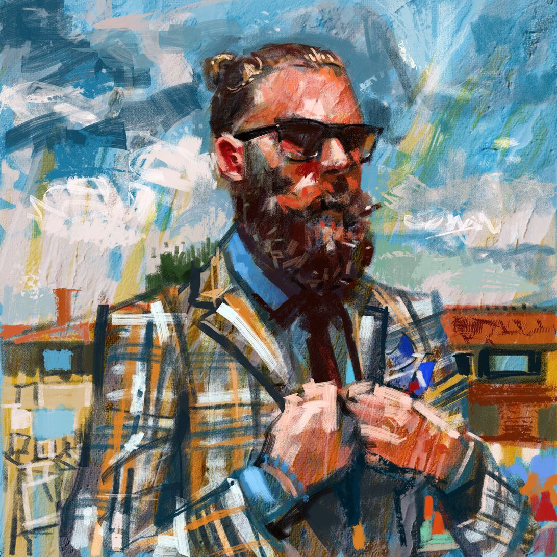 Neo Impressionist Mens Fashion Illustrations By Seungwon Hong 11