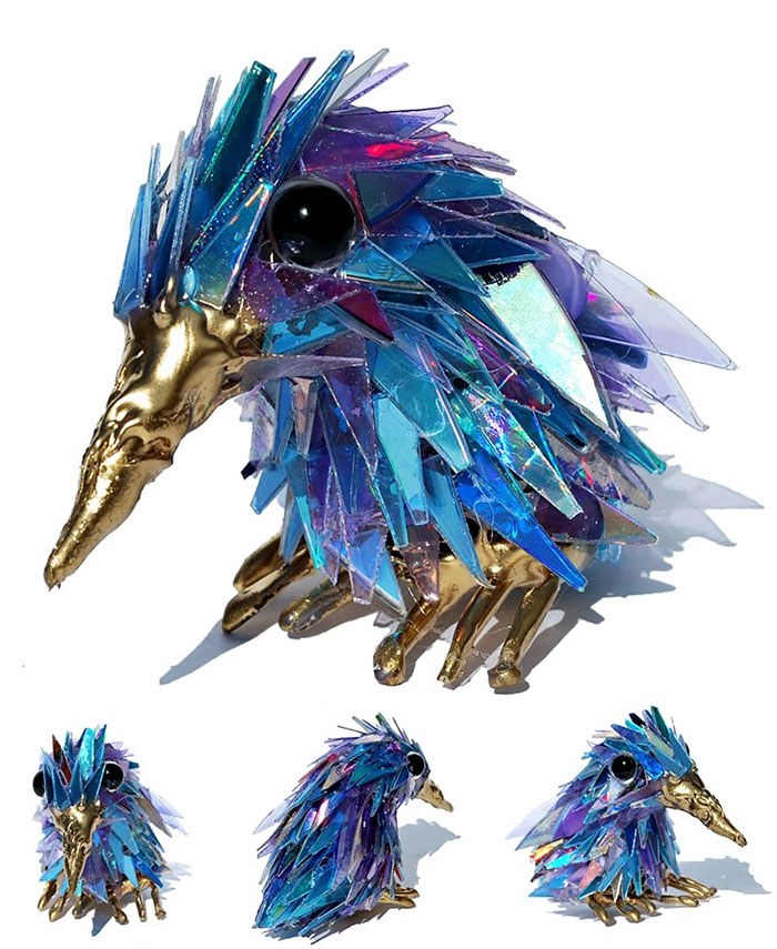 Old Cds Turned Into Fabulous Animal Sculptures By Sean E Avery 13